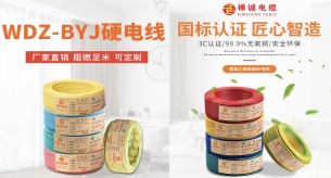 電纜型號中，WDZ-BYJ和BV電線竟有這些不同
